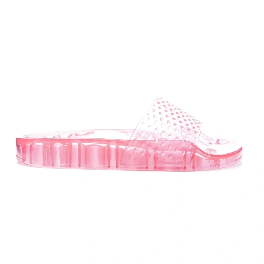 NEW Chinese Laundry Pink Jelly Pool Slide Sandals 7